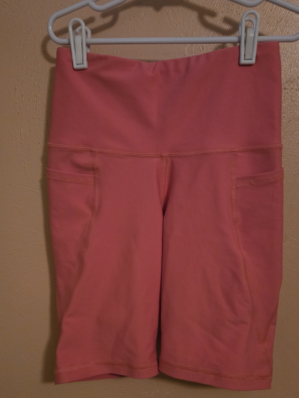 High-Waist Pink Bike Shorts